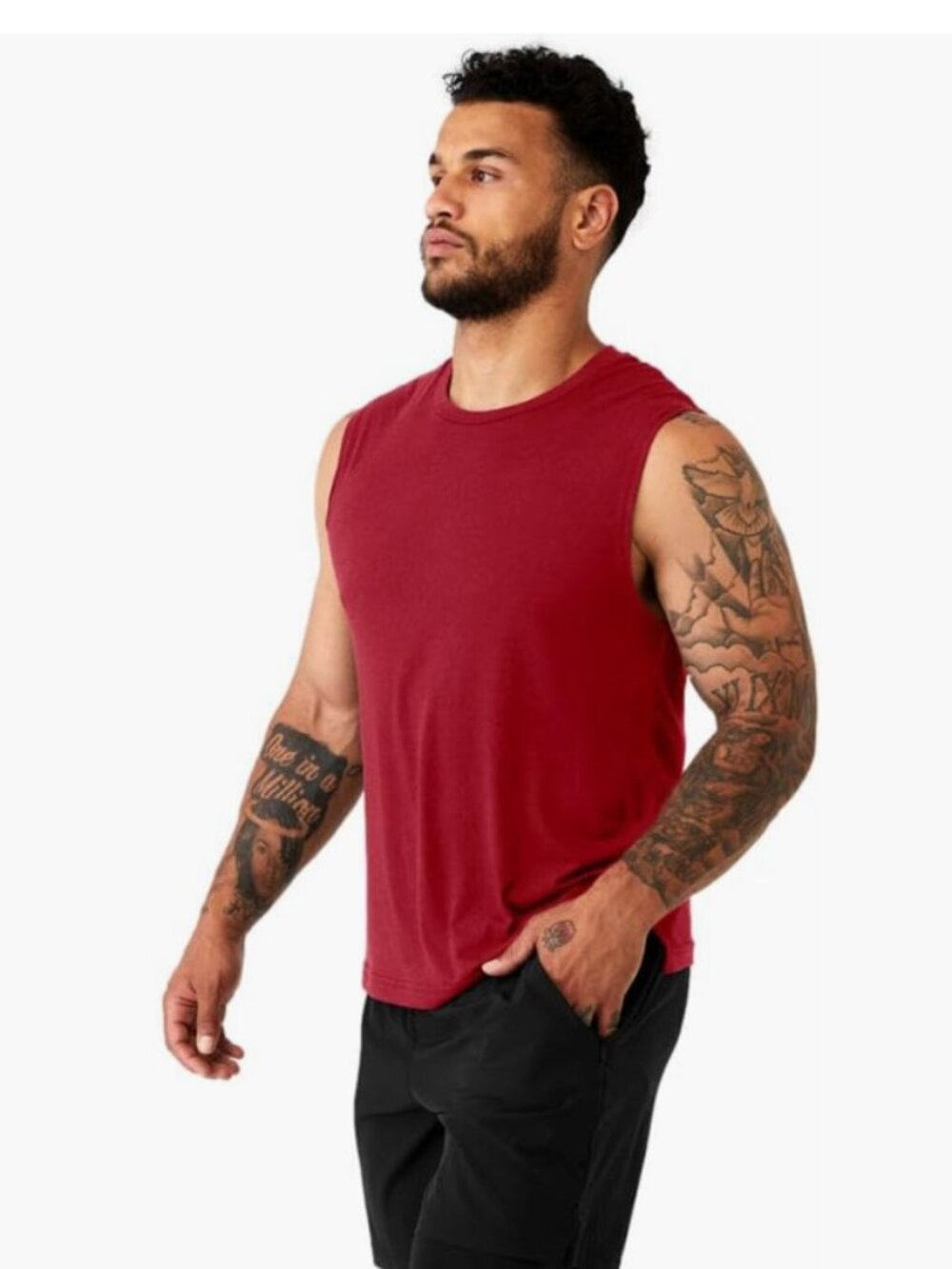 Mens ALO- Red The Triumph Muscle Tank (Size: XXL)